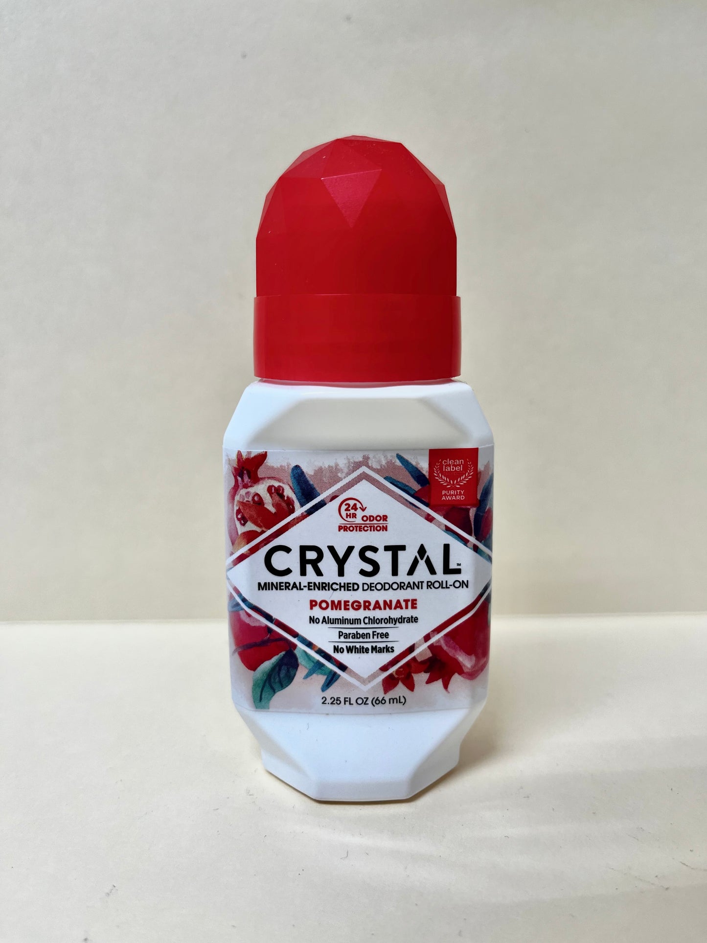 Crystal deodorant roll-on